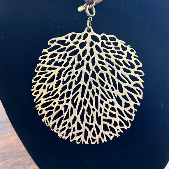 Bohemian Beaded Stone Necklace with Pendant - Picture 2 of 6